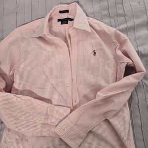 Polo by Ralph Lauren Pink Striped Shirt